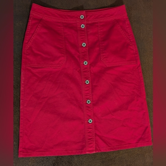 Liz Claiborne Red Pencil Skirt Knee-Length Women's Size 8 ✨ 2 /$15 ✨ - Picture 3 of 7